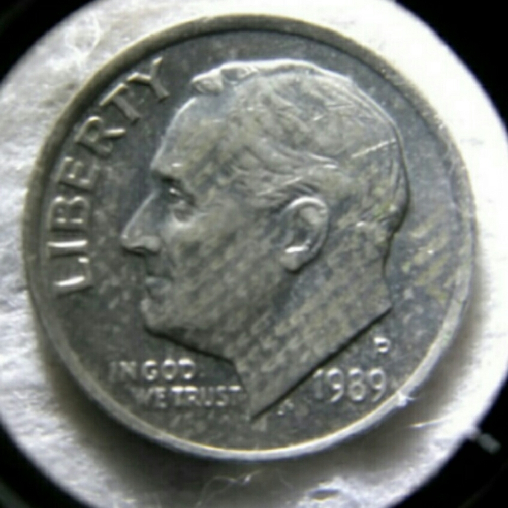 Mint Error Dime 1989